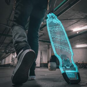 LED Viper Acrylic longboard