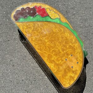 customized skateboard longboard TACO Tuesday