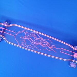 Electric LED Custom Longboard Jelly Fish Design Dancer