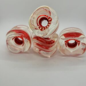 Shark Wheels Longboard 72mm, Clear Red