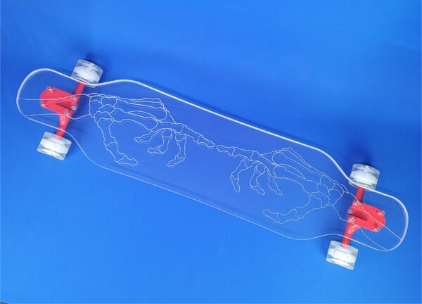 Skeleton Hands Custom longboard