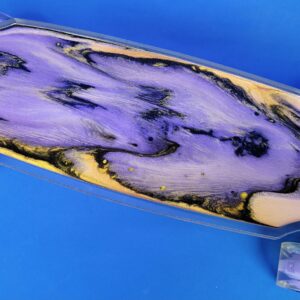 30″ Wheel Cut Purple and Gold Resin Board, Closeout