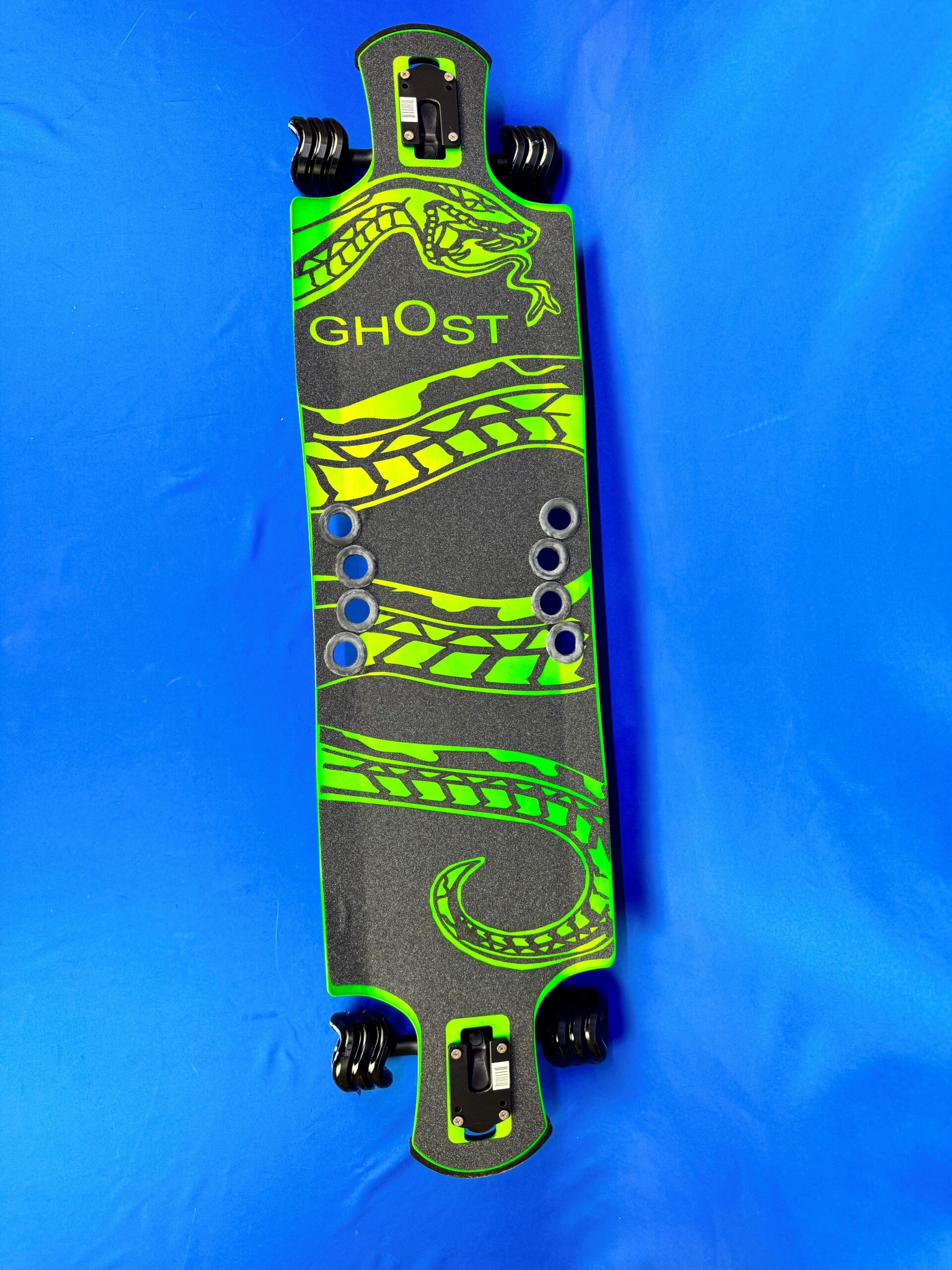Aluminum longboard custom skateboard viper green