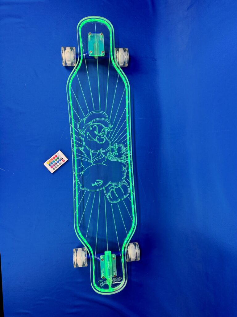 Custom LED Longboard Popeye Collection 2025