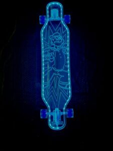 Custom LED Longboard Popeye x Everyone Skateboard x Ghost Popeye Ahoy