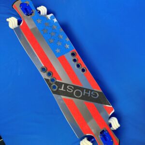 Custom Aluminum Longboard American Flag USA