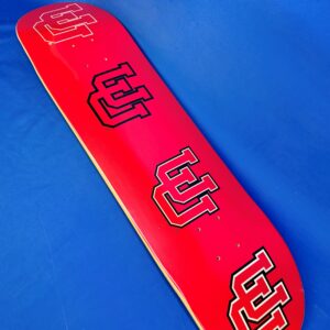 Utah Utes skateboard deck logos  8.5″ Deck by Ghost Boards