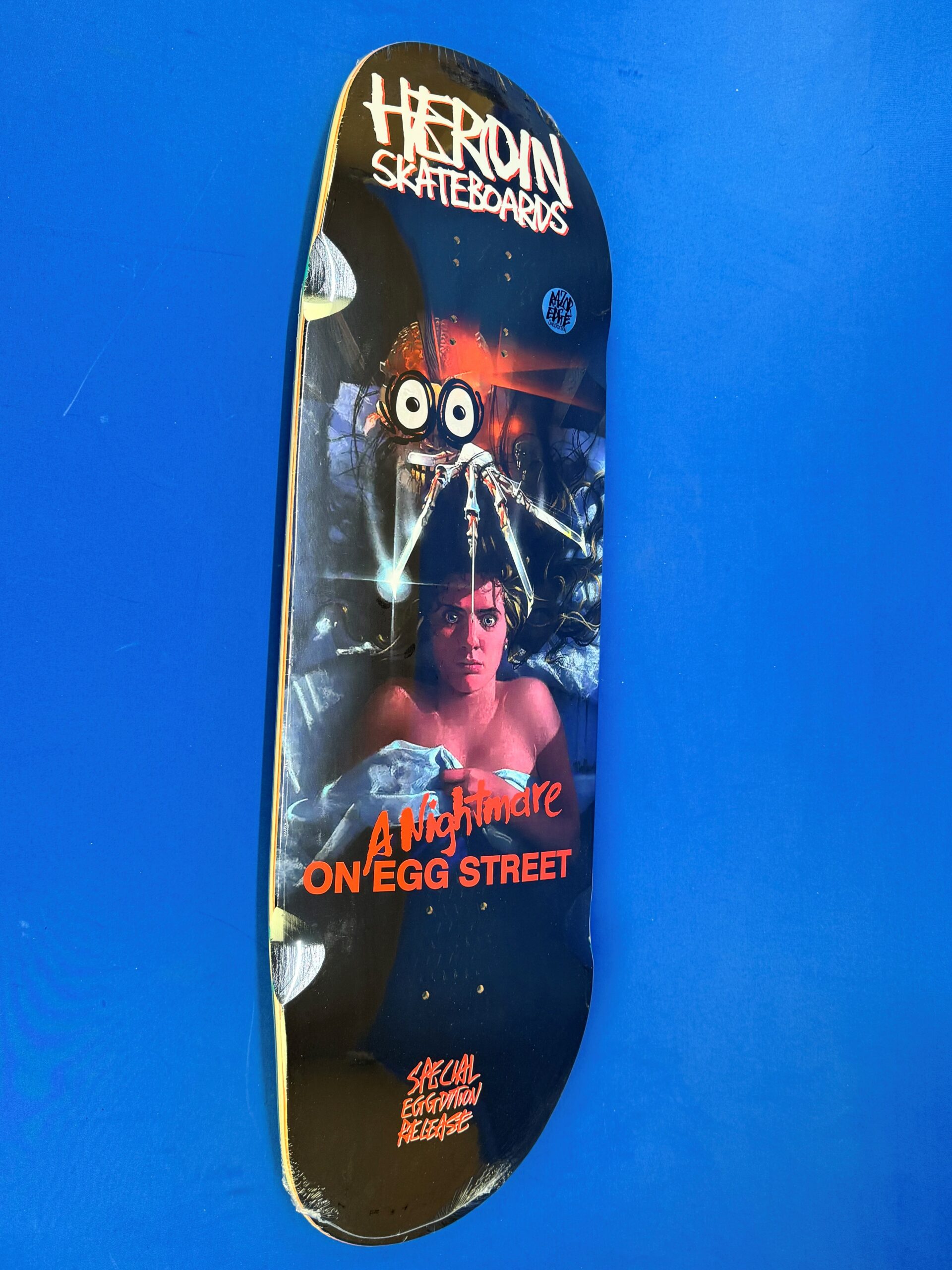 Heroin A Nightmare On Egg Street 9.875 Skateboard Deck