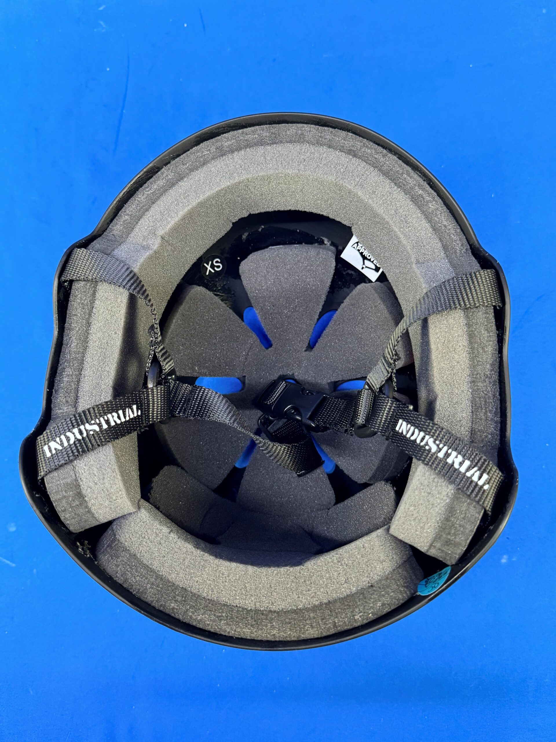 Industrial Flat Black Skateboard Helmet – XS