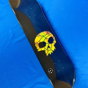 Zero Single Skull “Yellow Stained Glass” Skateboard Deck