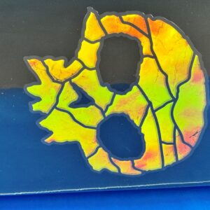 Zero Single Skull “Yellow Stained Glass” Skateboard Deck