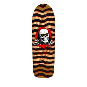 Powell Peralta Old School Ripper Skateboard Deck Gold Foil