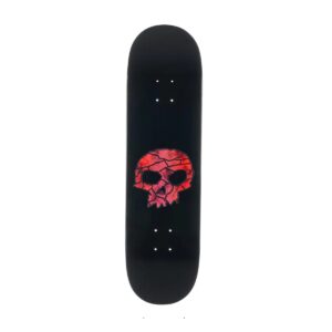 Zero Single Skull Red Stained Glass Skateboard Deck