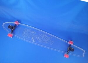 48" Pintail Skeleton Rose Longboard, Closeout
