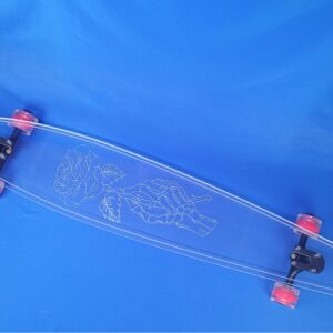 48″ Pintail Skeleton Rose Longboard, Closeout