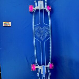 Electric LED Ghost Heart Custom longboard