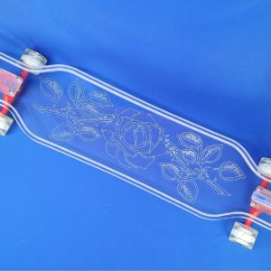 40″ Platypus Rose Longboard with 1″ deck and full LEDs, Closeout