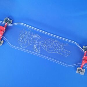 40″ Platypus Skeleton Rose Longboard, Closeout