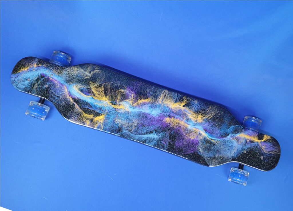 40" Platypus Outer Space Resin Longboard, Closeout