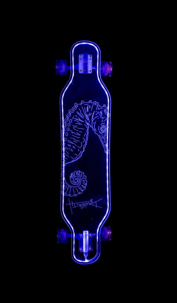 Danforth Seahorse Art LED longboard