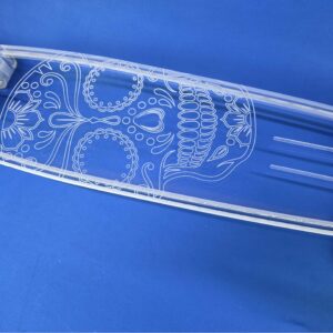 40″ Wheel Cut Ghost Muerto Longboard with Full LEDs, Closeout