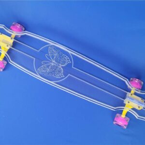 40″ Wheel Cut Butterfly Longboard with Full LEDs, Closeout