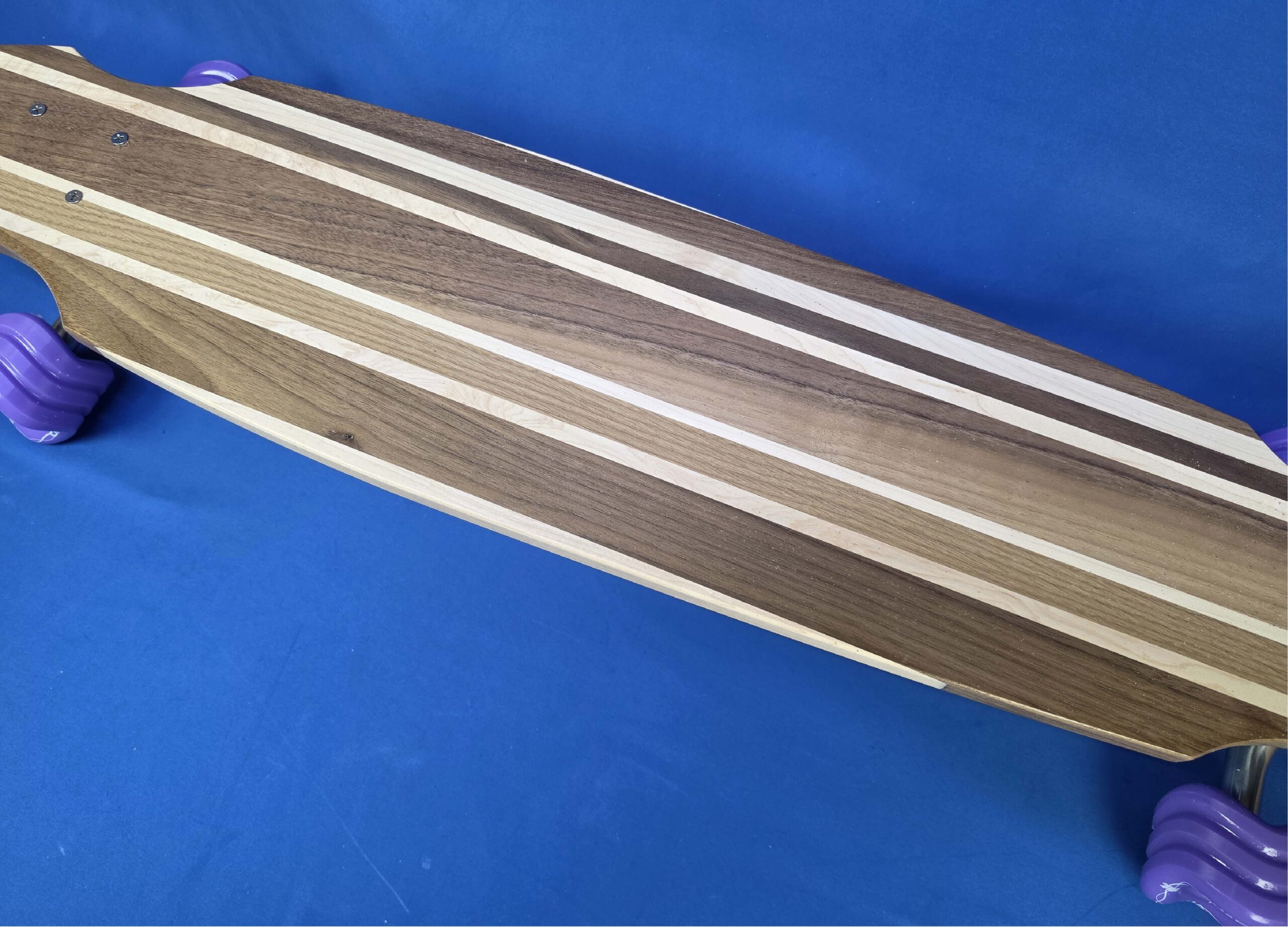 40" Wheel Cut Solid Wood Handmade Longboard "Forest Cruise" - Image 2