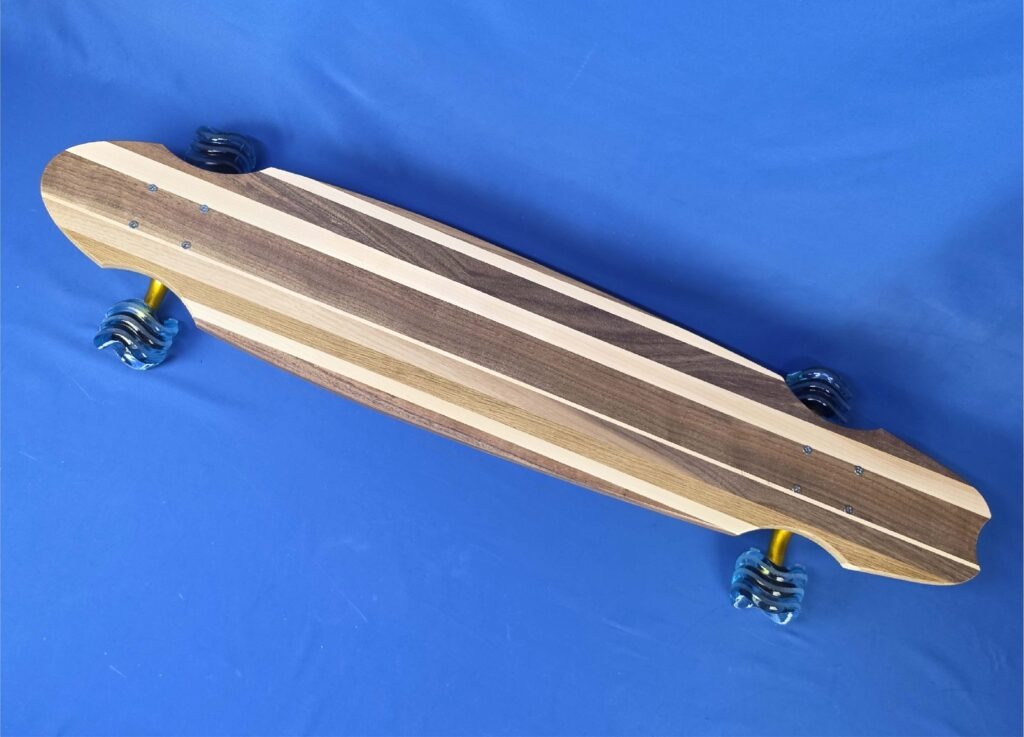 40" Wheel Cut Solid Wood Handmade Longboard "Forest Breeze"