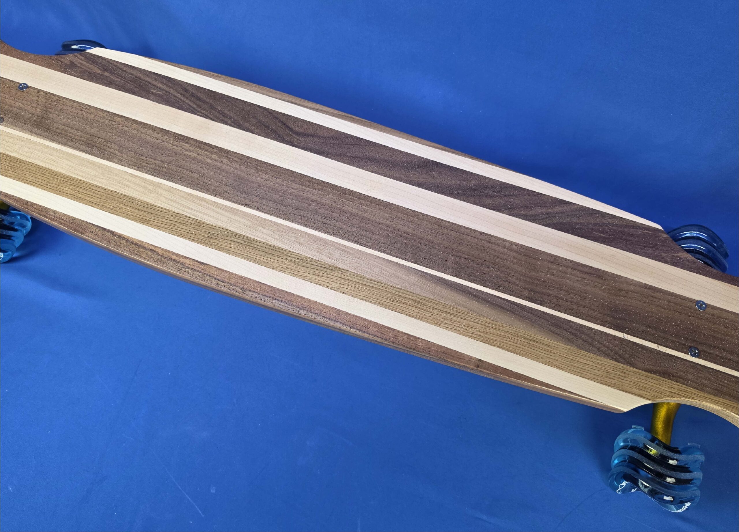 40" Wheel Cut Solid Wood Handmade Longboard "Forest Breeze" - Image 2