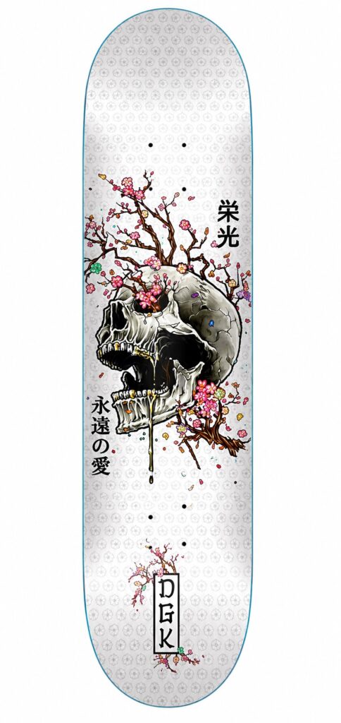 DGK Ancestry White Skateboard Deck 8.