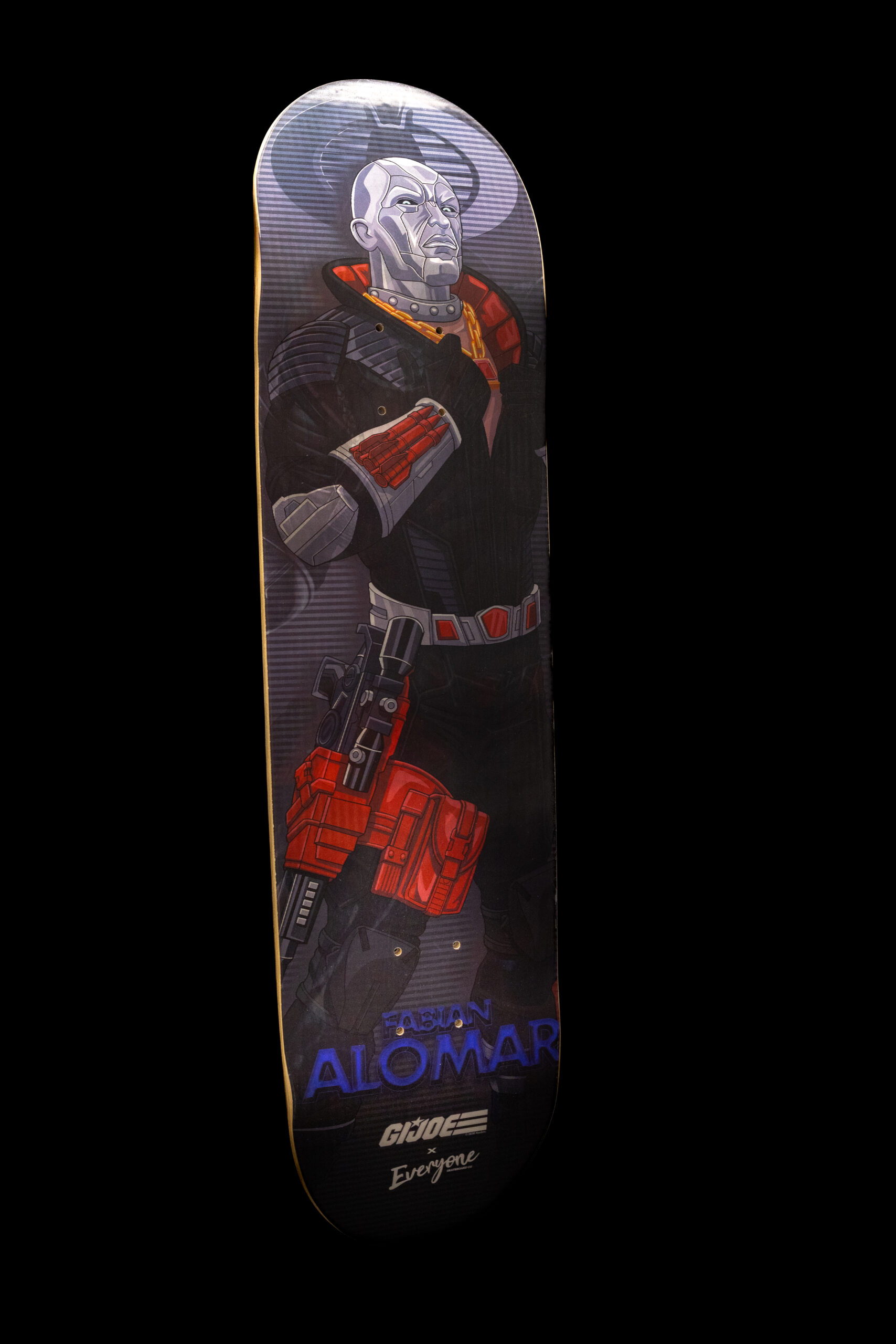 Destro Hasbro Skateboard Deck Tenticular wood graphic