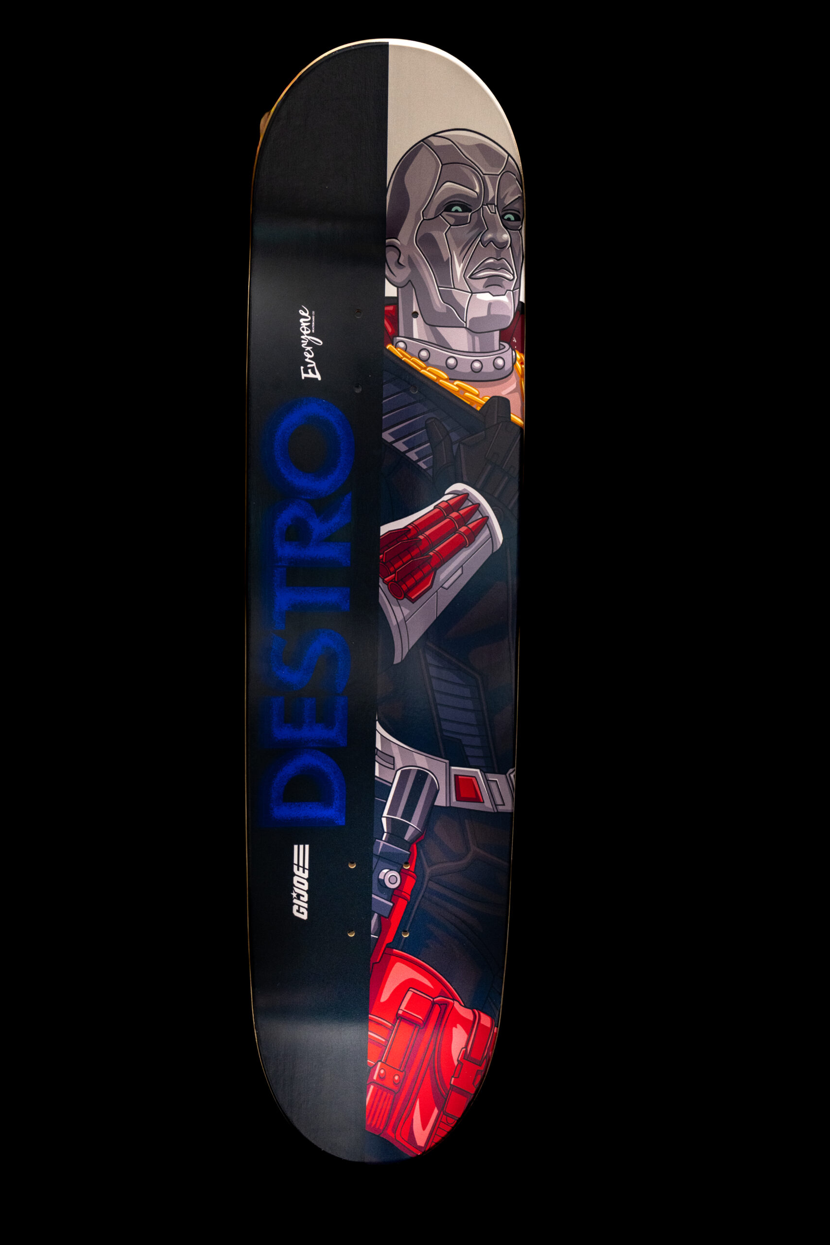 Destro Hasbro Skateboard Deck Tenticular wood graphic