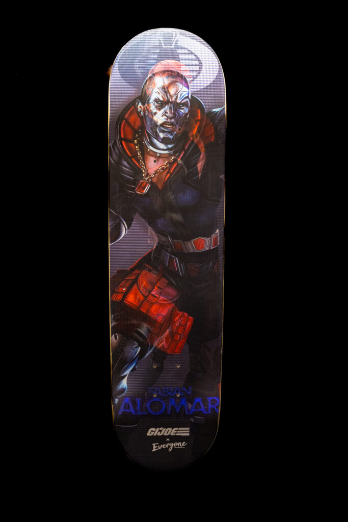 Destro Hasbro Skateboard Deck Tenticular wood graphic