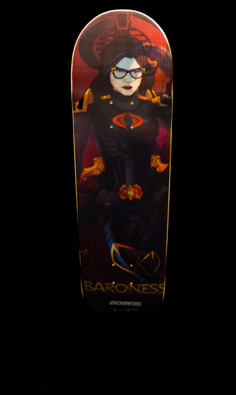 Baroness GI JOE x Hasbro x Everyone Skate Limited Edition Skateboard Deck – 8.5