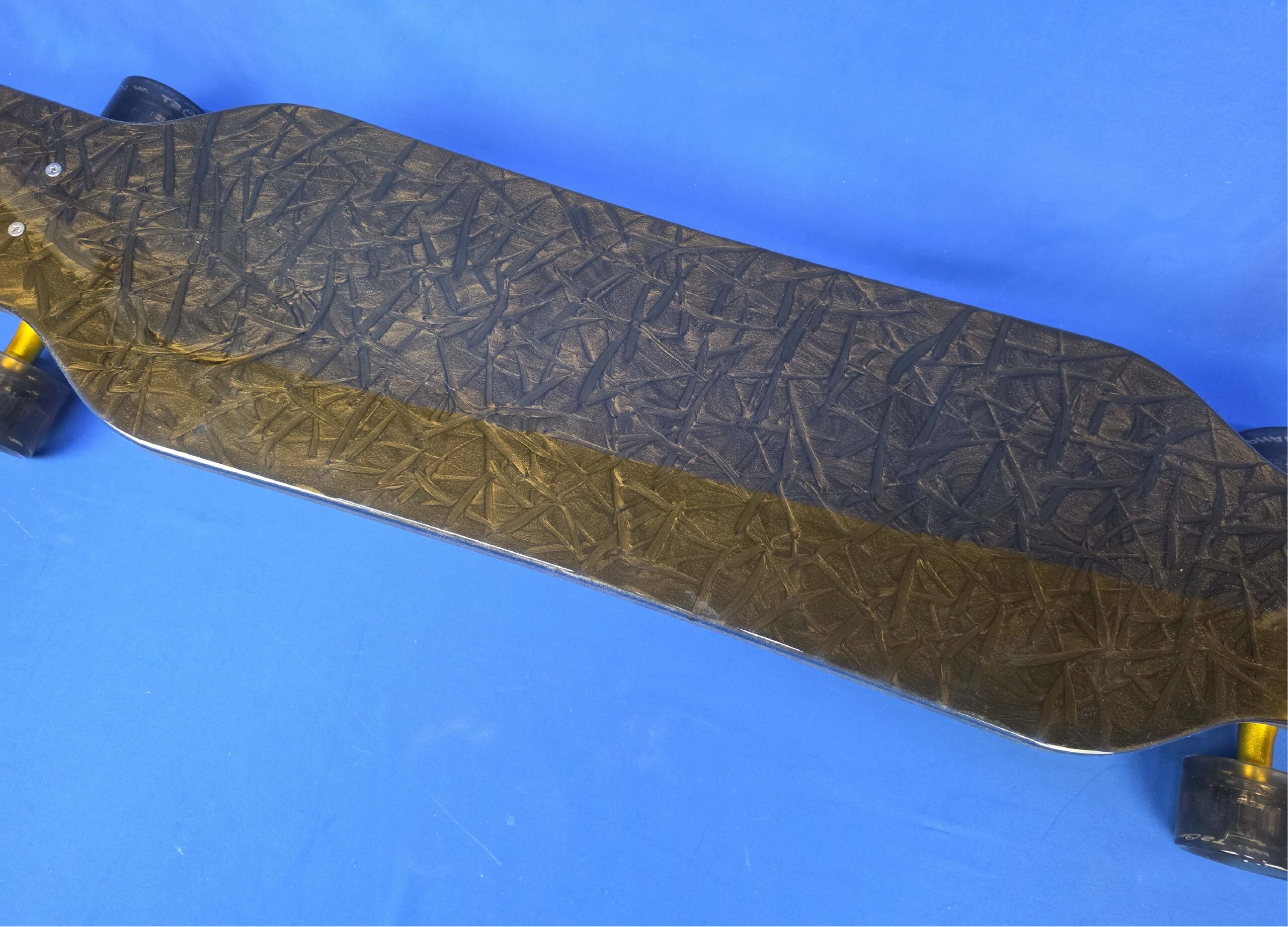 40" Platypus Black and Gold Resin Longboard, Closeout - Image 2