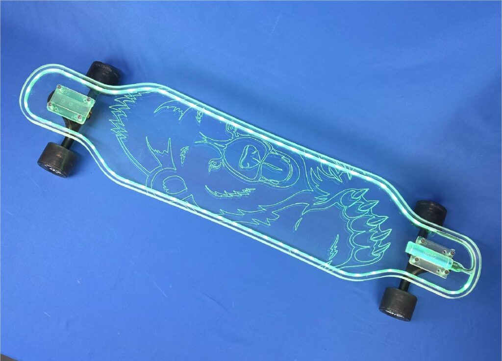 40" Platypus Kodiak Longboard with Full LEDs, Closeout