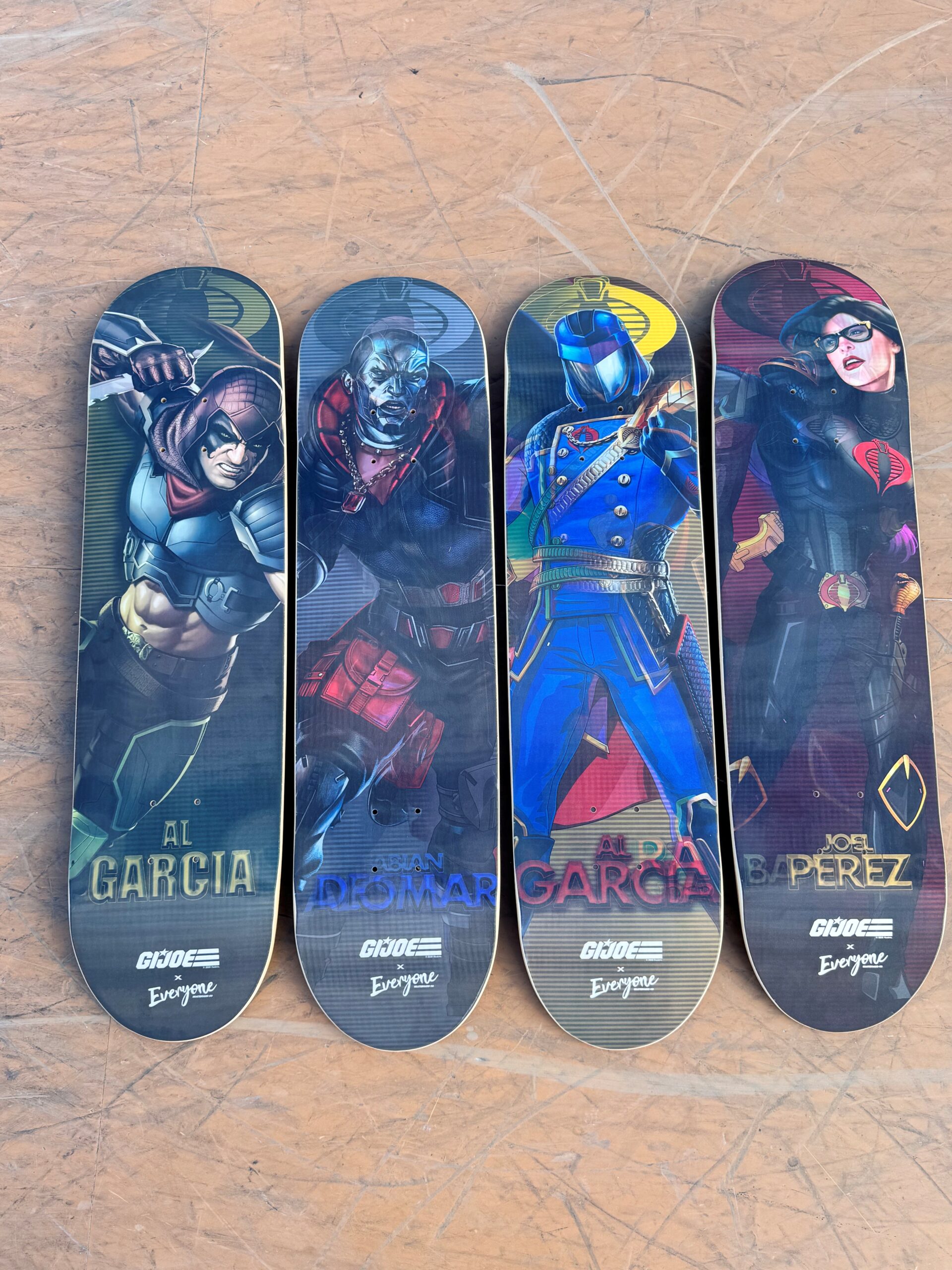 GI JOE HASBRO SKATEBOARD DECKS