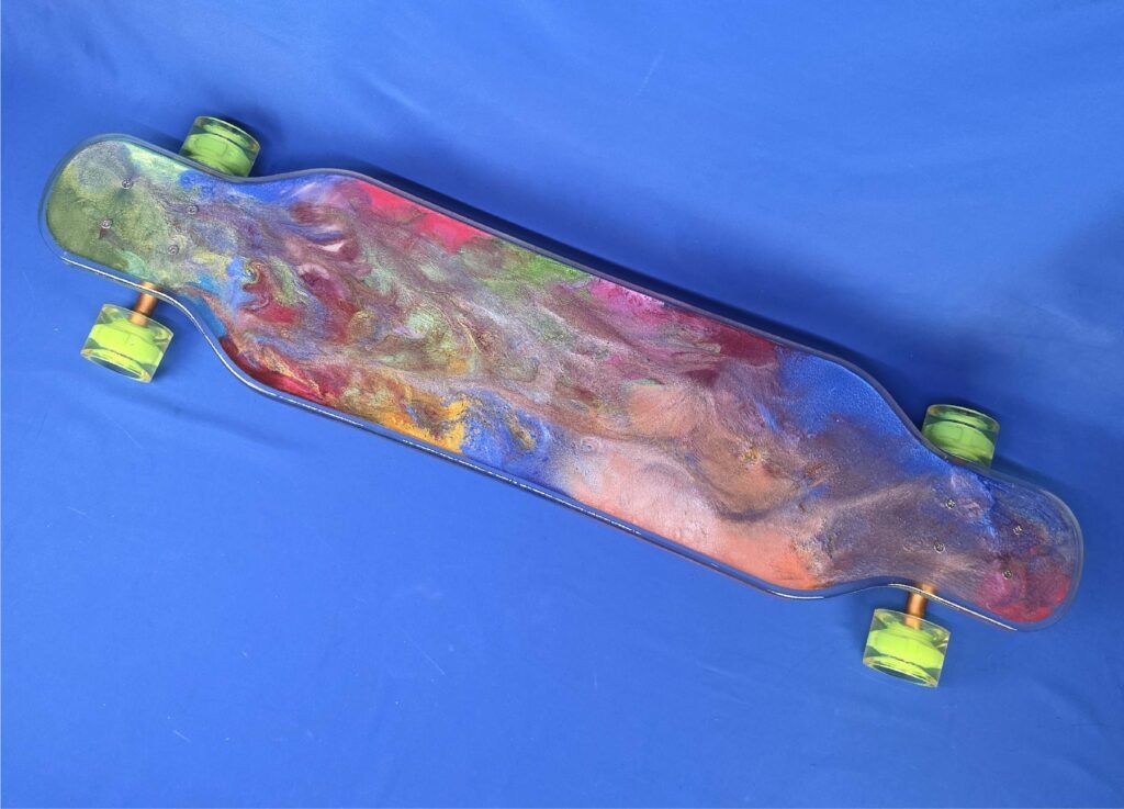 40" Platypus Watercolor Resin Longboard, Closeout