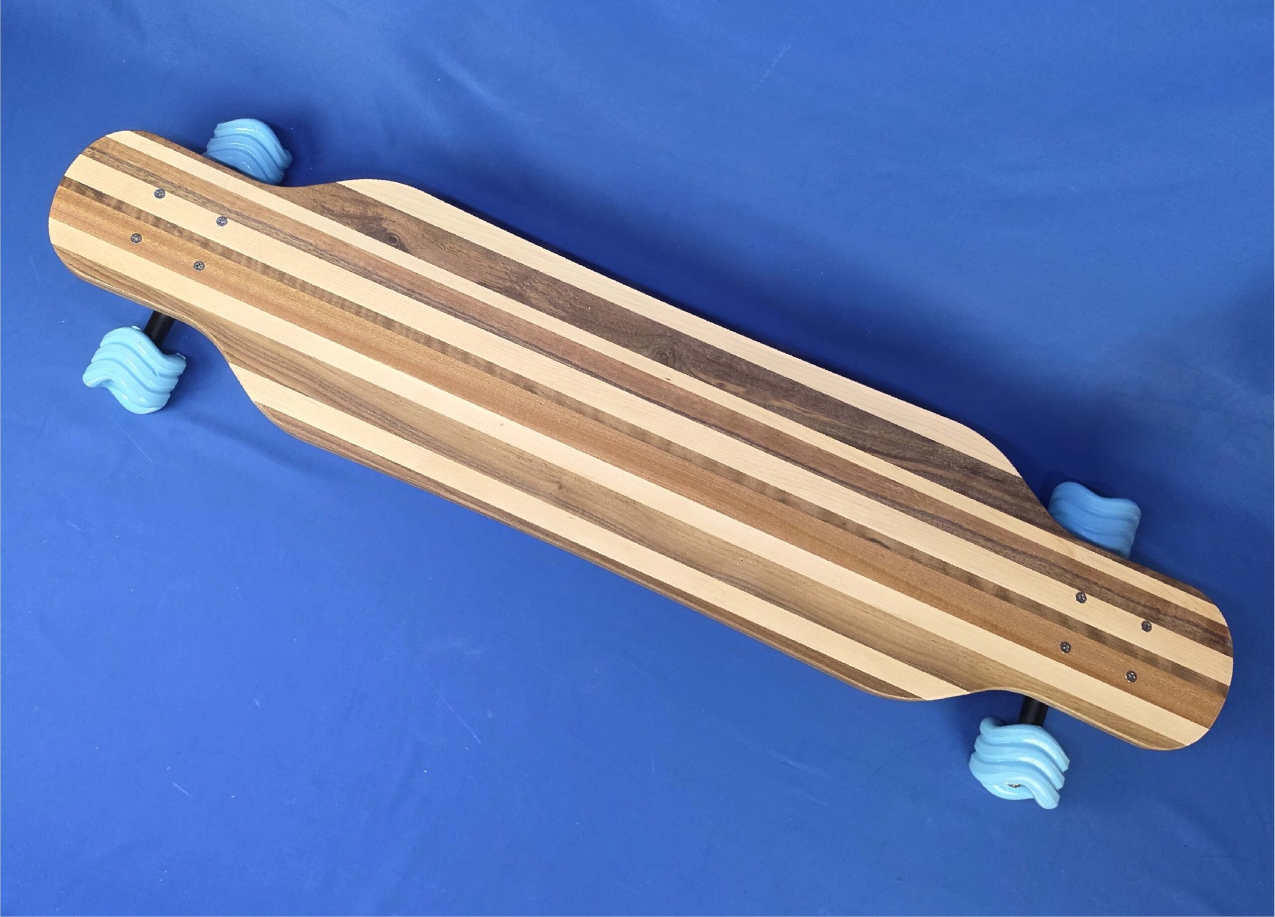 40" Platypus Solid Wood Handmade Longboard "Forest Carve"