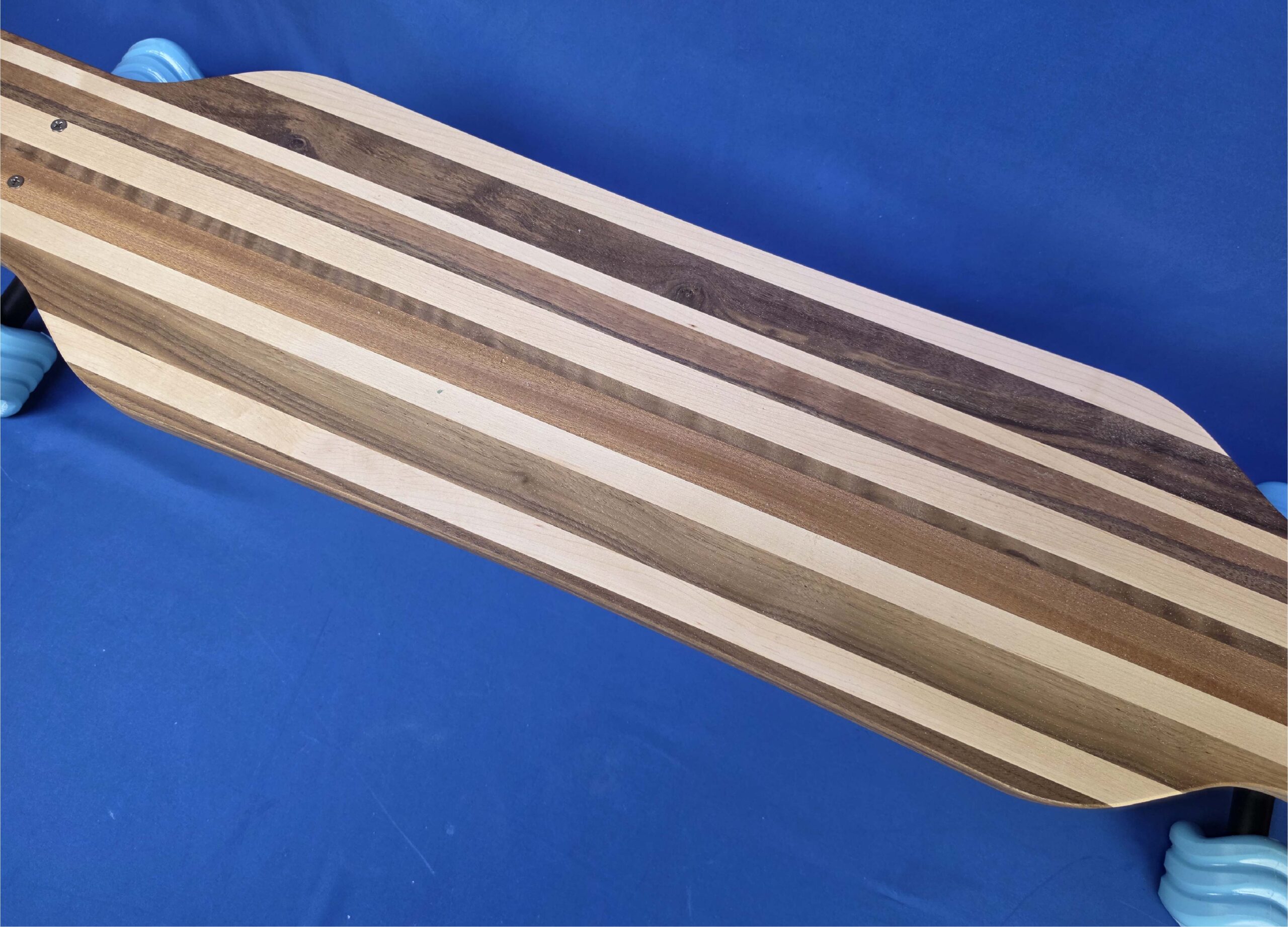 40" Platypus Solid Wood Handmade Longboard "Forest Carve" - Image 2