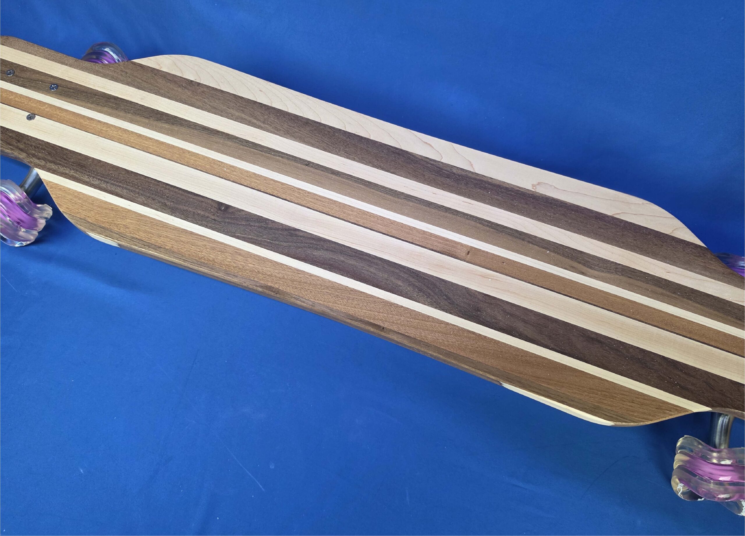 40" Platypus Solid Wood Handmade Longboard "Forest Chill" - Image 2