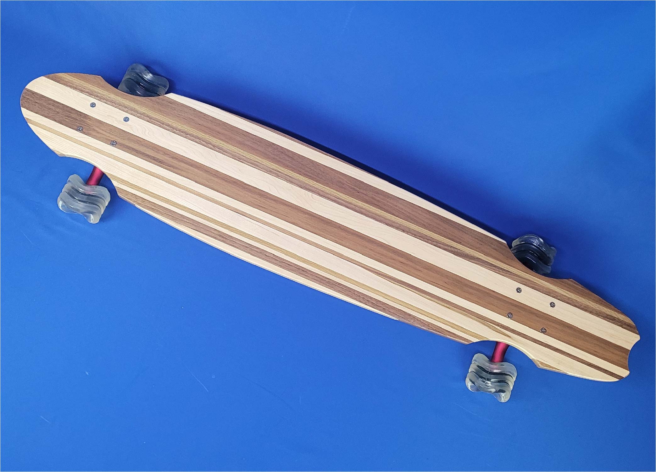 40" Wheel Cut Solid Wood Handmade Longboard "Forest Glide"