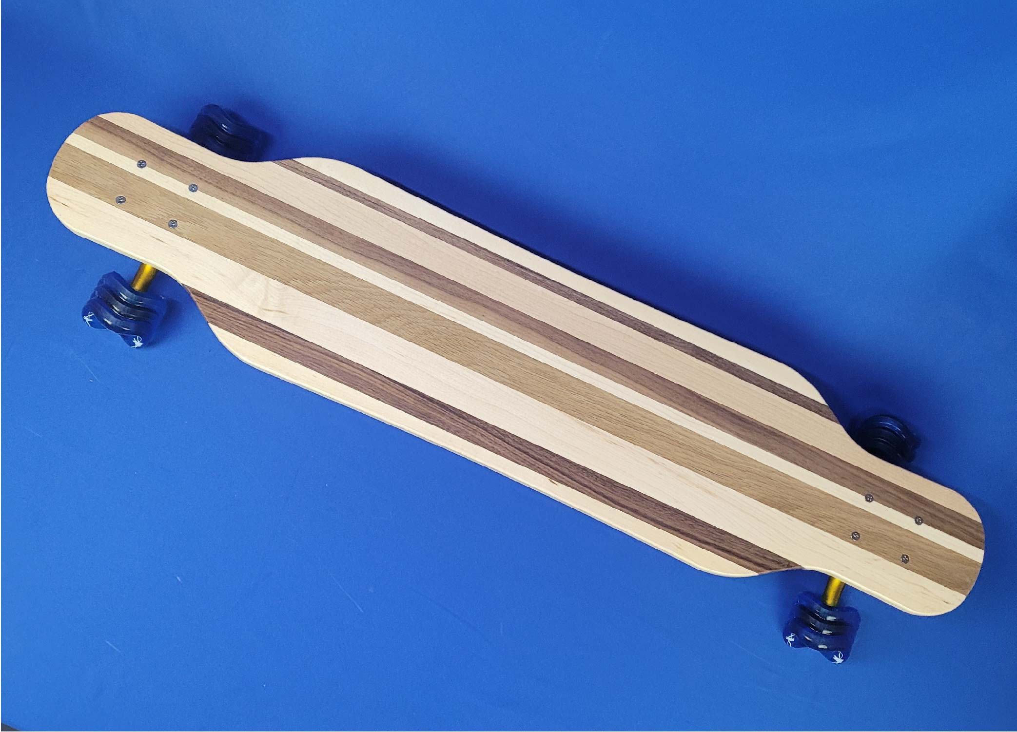 40" Platypus Solid Wood Handmade Longboard "Forest Chill"