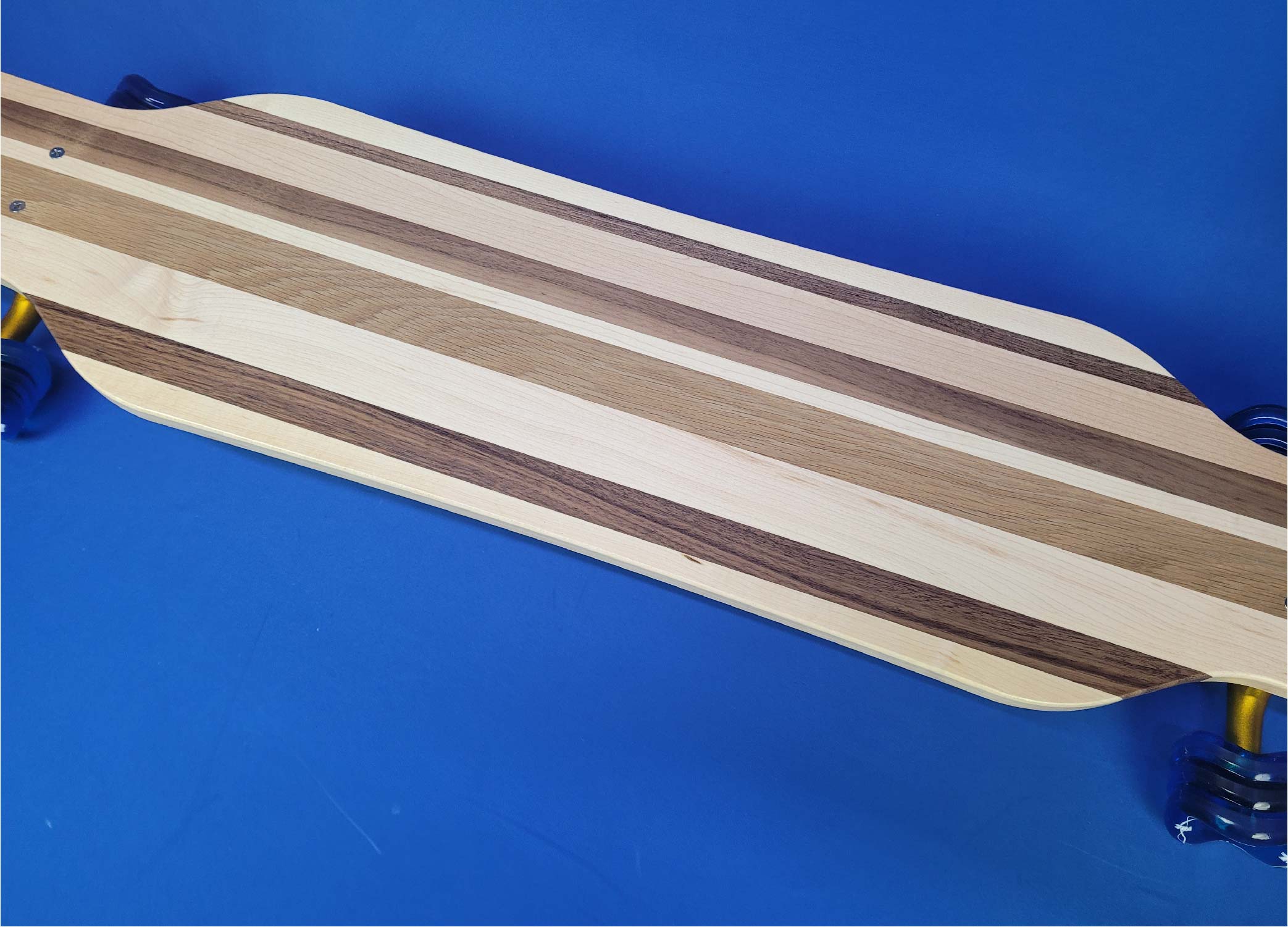 40" Platypus Solid Wood Handmade Longboard "Forest Chill" - Image 2