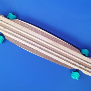 40″ Wheel Cut Solid Wood Handmade Longboard “Forest Cruise”