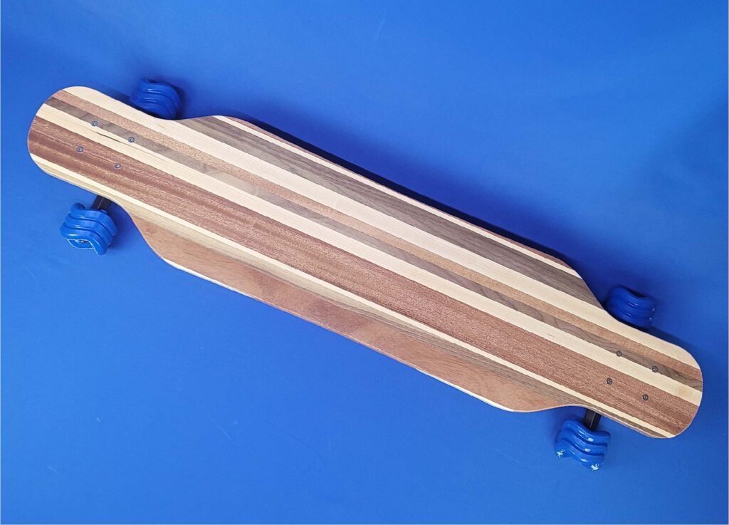 40" Platypus Solid Wood Handmade Longboard "Forest Carve"