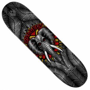 Powell Peralta FLIGHT Mike Vallely Elephant Silver Foil Skateboard Deck – 8.38
