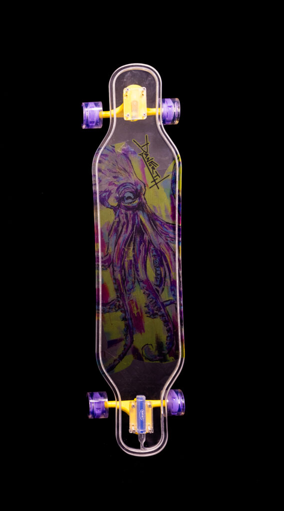 danforth artist series octopus longboard