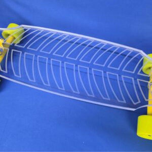30″ Wheel Cut Fishbone Longboard, Closeout