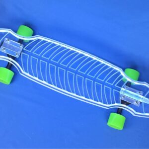 30″ Wheel Cut Fishbone Longboard with Full LEDs, Closeout